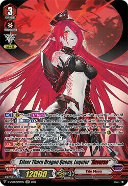 Silver Thorn Dragon Queen, Luquier "Яeverse" [V Format] Card Front