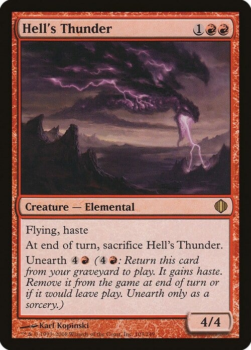 Hell's Thunder Card Front