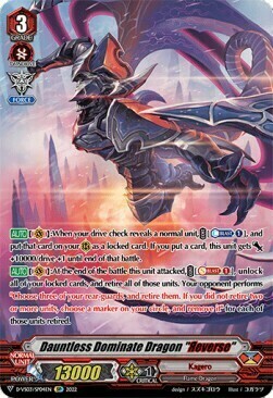 Dauntless Dominate Dragon "Яeverse" [V Format] Card Front