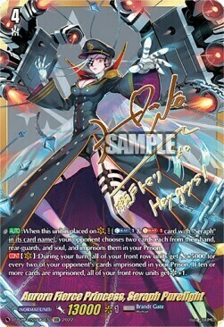 Aurora Fierce Princess, Seraph Purelight [D Format] Card Front