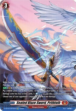 Sealed Blaze Sword, Prithivih Card Front