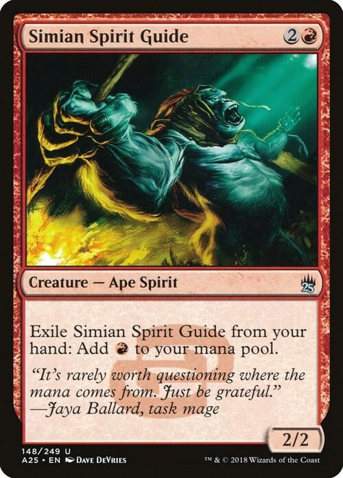 Simian Spirit Guide Card Front