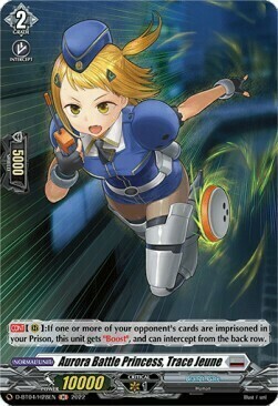 Aurora Battle Princess, Trace Jeune Card Front