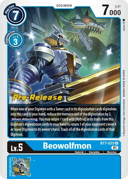 Beowolfmon Card Front