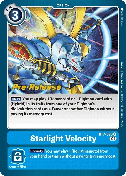 Starlight Velocity Card Front
