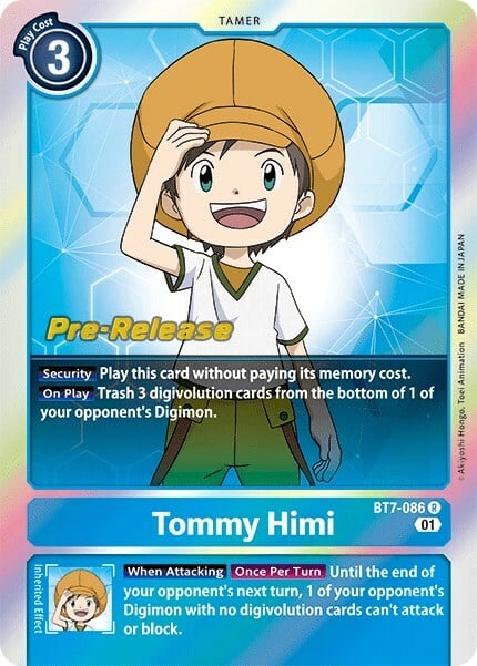Tommy Himi Card Front