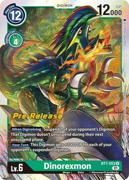 Dinorexmon Card Front