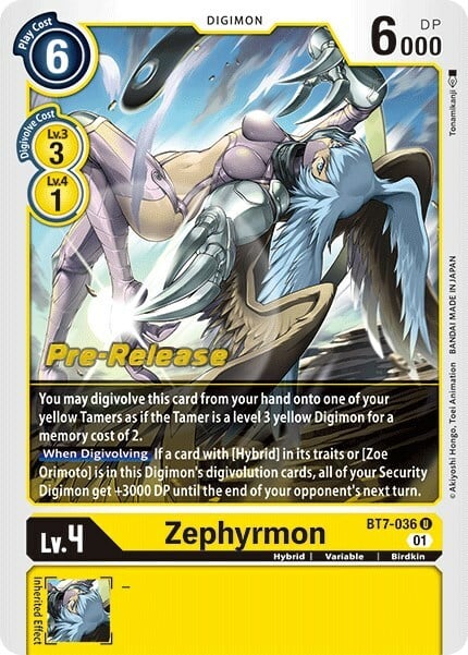 Zephyrmon Card Front