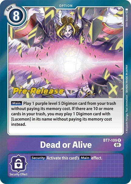 Dead or Alive Card Front