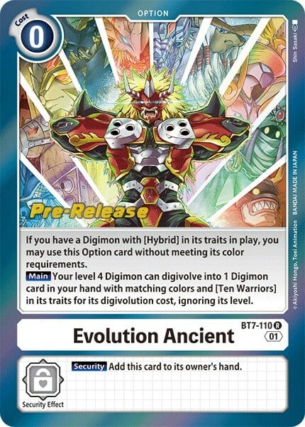 Evolution Ancient Card Front