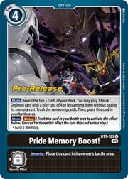 Pride Memory Boost · Pre-Release Stamped BT7-105pr