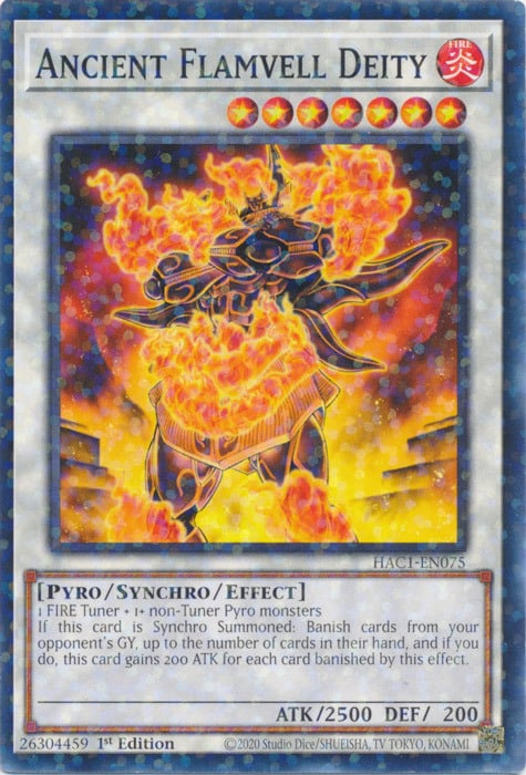 Ancient Flamvell Deity Card Front