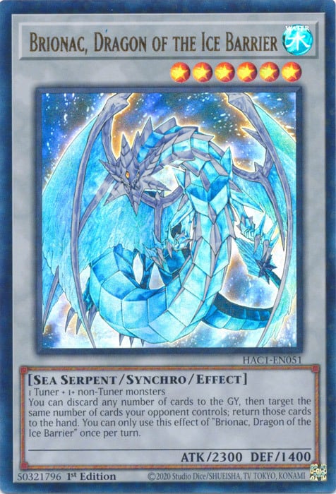 Brionac, Dragon of the Ice Barrier Card Front