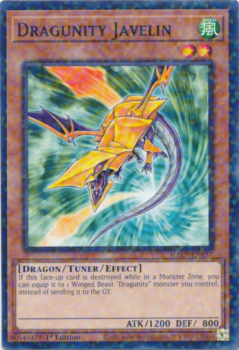 Dragunity Javelin Card Front