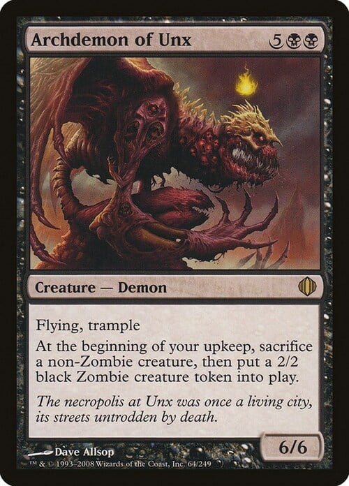 Archdemon of Unx Card Front