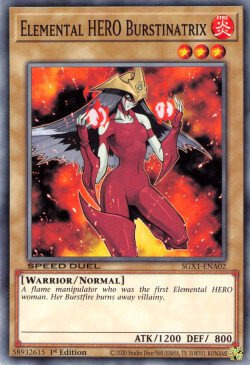 Elemental HERO Burstinatrix Card Front