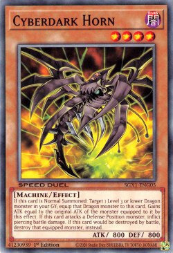 Cyberdark Horn Card Front
