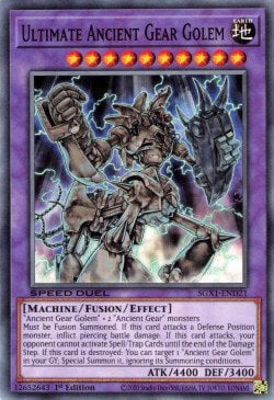 Ultimate Ancient Gear Golem Card Front