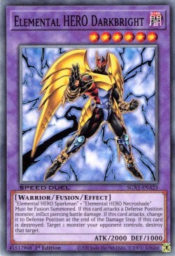 Elemental HERO Darkbright Card Front