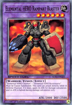 Elemental HERO Rampart Blaster Card Front