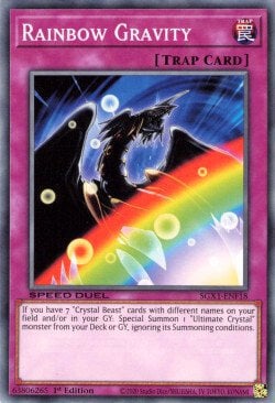 Rainbow Gravity Card Front