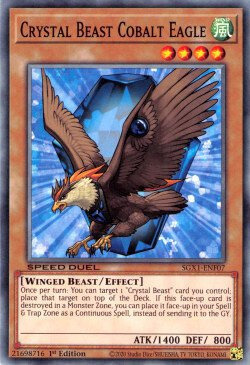 Crystal Beast Cobalt Eagle Card Front