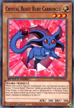 Crystal Beast Ruby Carbuncle Card Front