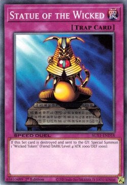 Statue of the Wicked Card Front