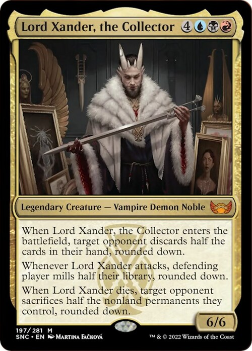 Lord Xander, the Collector Card Front