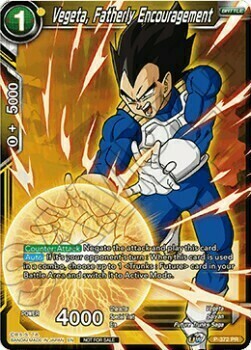 Vegeta, Fatherly Encouragement Card Front