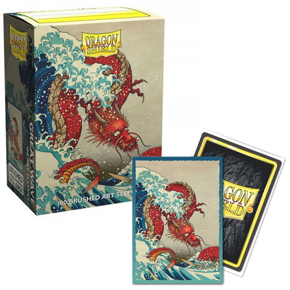 100 Dragon Shield Sleeves - The Great Wave