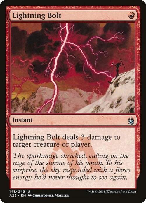 Lightning Bolt Card Front