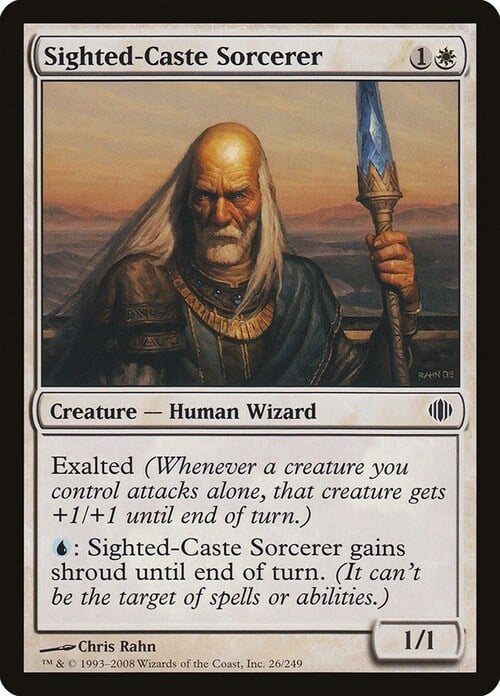 Sighted-Caste Sorcerer Card Front
