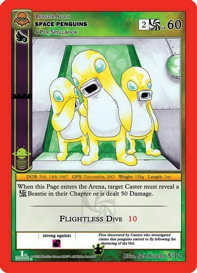 Space Penguins Card Front