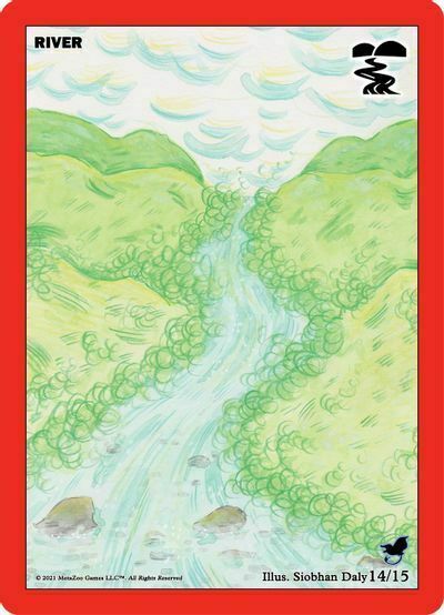 River Flying Manta Ray Card Front