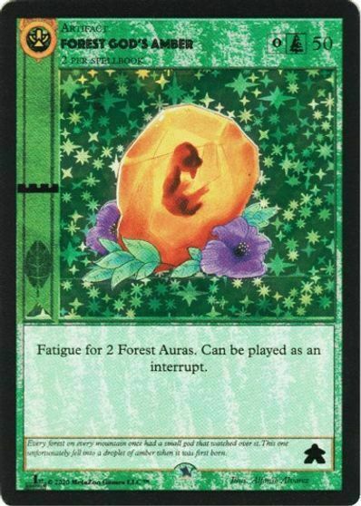Forest Gods Amber Card Front