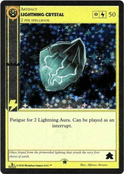 Lightning Crystal Card Front