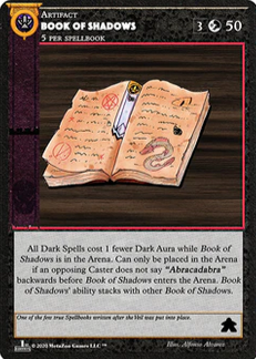 Book Of Shadows Card Front