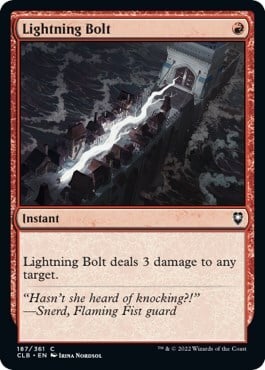 Lightning Bolt Card Front