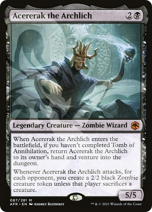 Acererak l'Arcilich Card Front