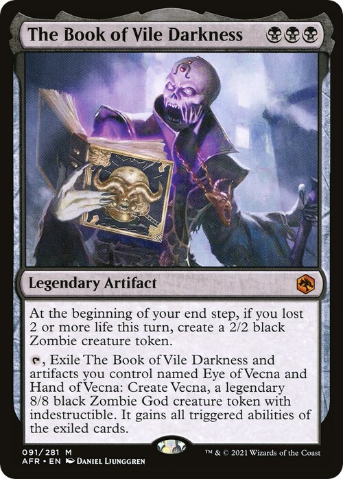 The Book of Vile Darkness Card Front