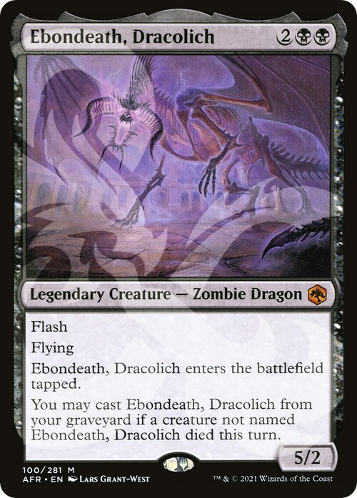Ebondeath, Dracolich Card Front