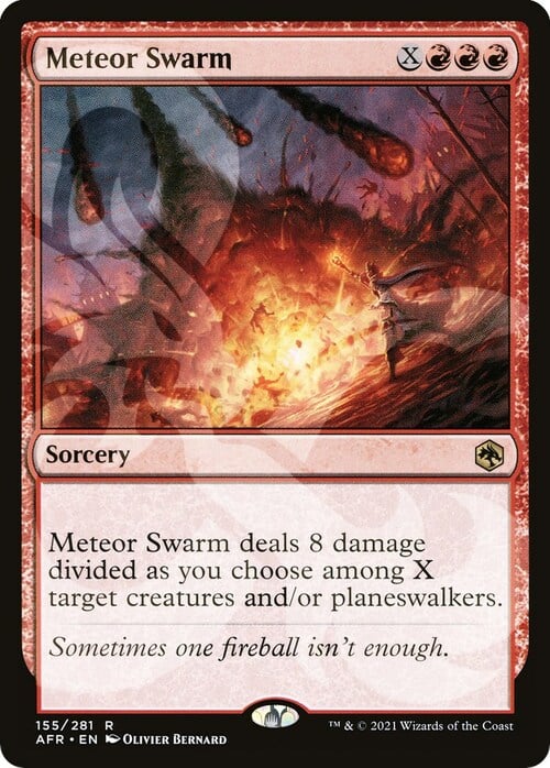 Meteor Swarm Card Front