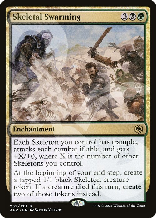 Skeletal Swarming Card Front