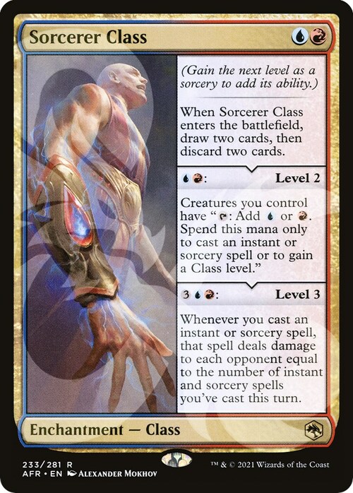 Sorcerer Class Card Front