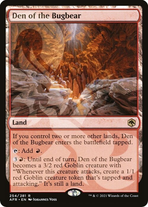 Den of the Bugbear Card Front