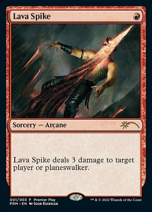 Lava Spike Card Front