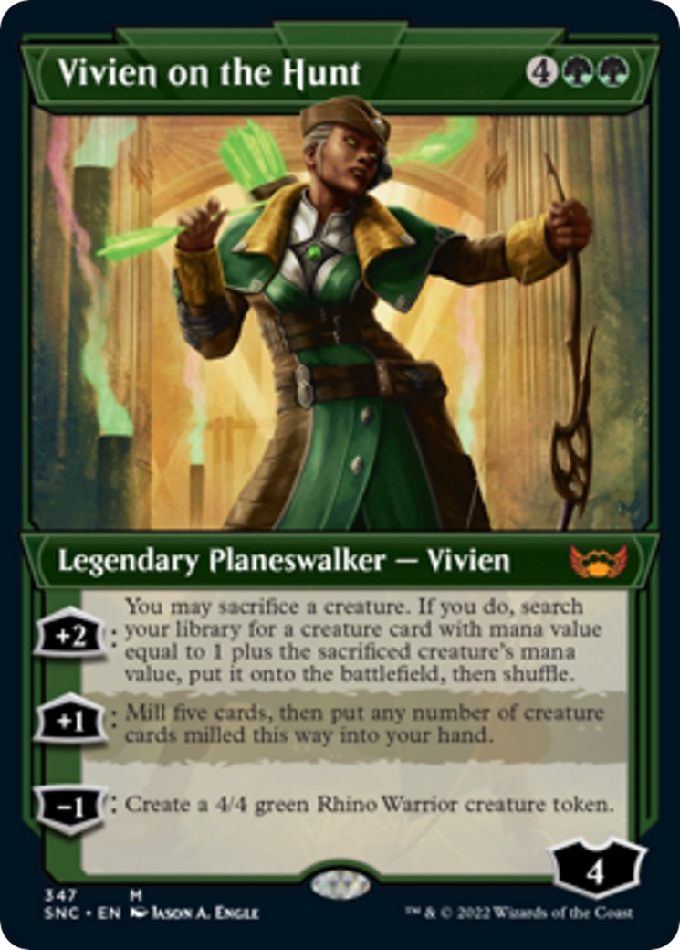Vivien on the Hunt Streets of New Capenna Collectors Magic CardTrader