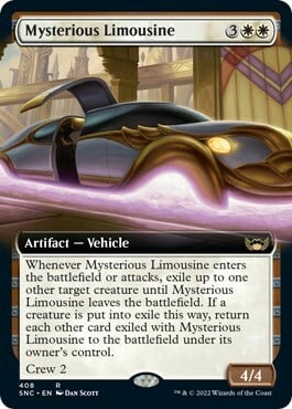 Mysterious Limousine Card Front