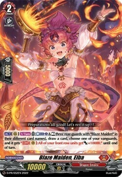 Blaze Maiden, Elba Card Front